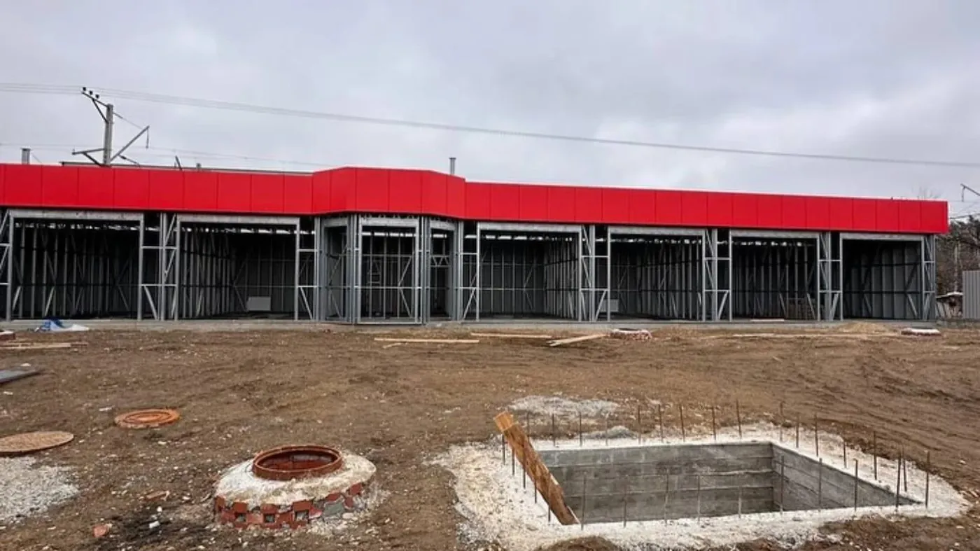 Готовое торговое здание на каркасе ЛСТК, Казахстан